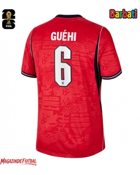 Anglia Marc Guehi #6 Tricou Fotbal Replică Mondial 2026 Barbati Deplasare Anglia Marc Guehi #6 Tricou Fotbal Replică Mondial 2026 Barbati Deplasare